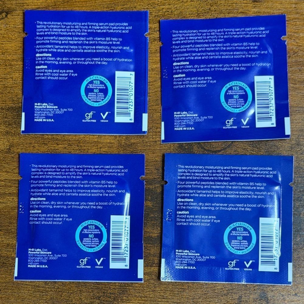 M-61 Powerful Skincare Sample Bundle PowerGlow Peel + Hydraboost Pads + Bag NEW - Picture 12 of 12